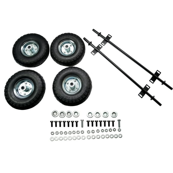 GELUOXI 4PCS 10-Inch Pneumatic Tires Generator Wheel Kit for Predator 9000 8750 6500 Watt Generator