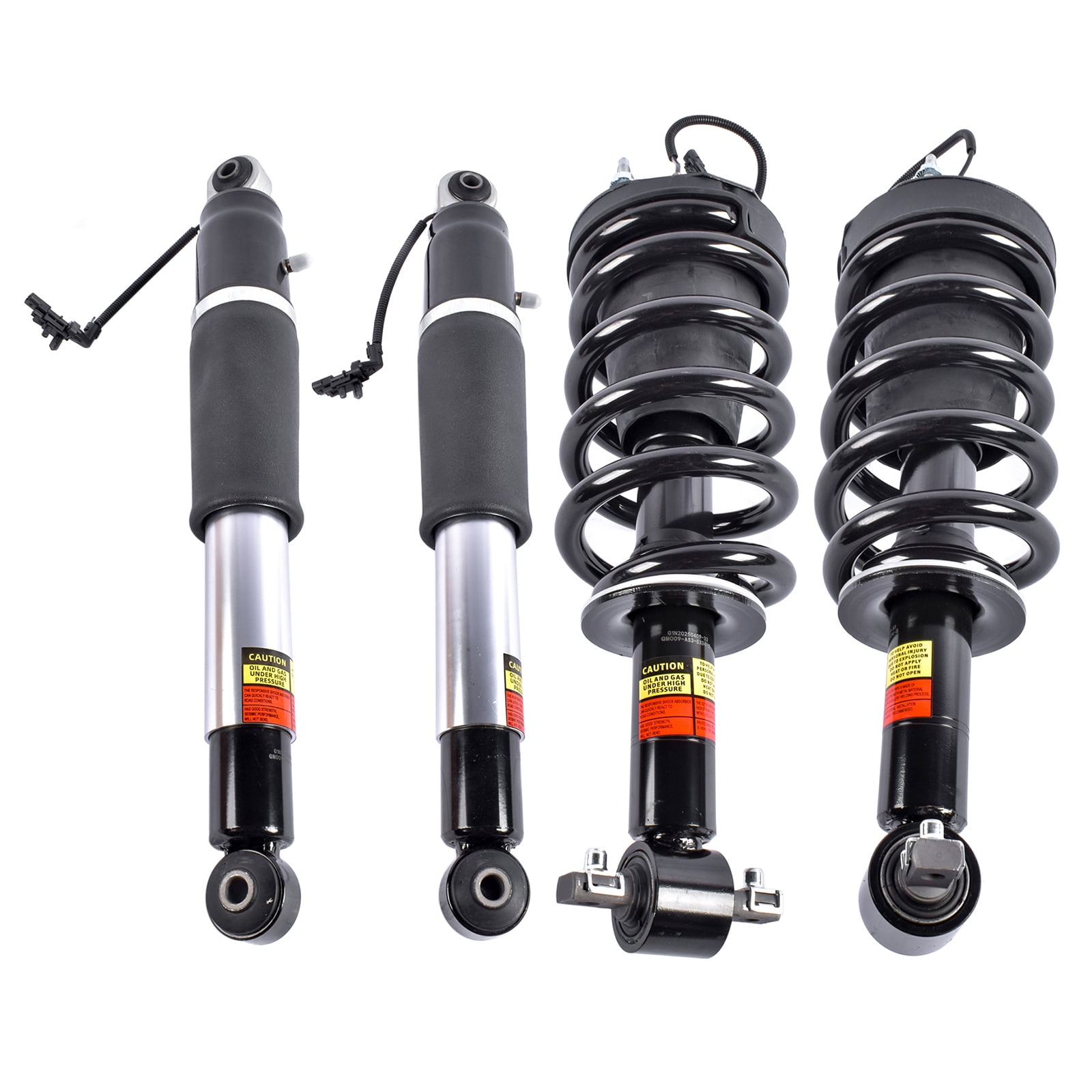 GELUOXI 4Pcs Front Rear Suspension Shock Absorber for Chevrolet Tahoe GMC Yukon Sport Utility 2015-2020