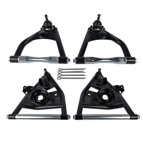 GELUOXI 4Pcs Front Upper and Lower Tubular Control Arm for 1973-1987 Chevy GMC C10 Pickup Suburban