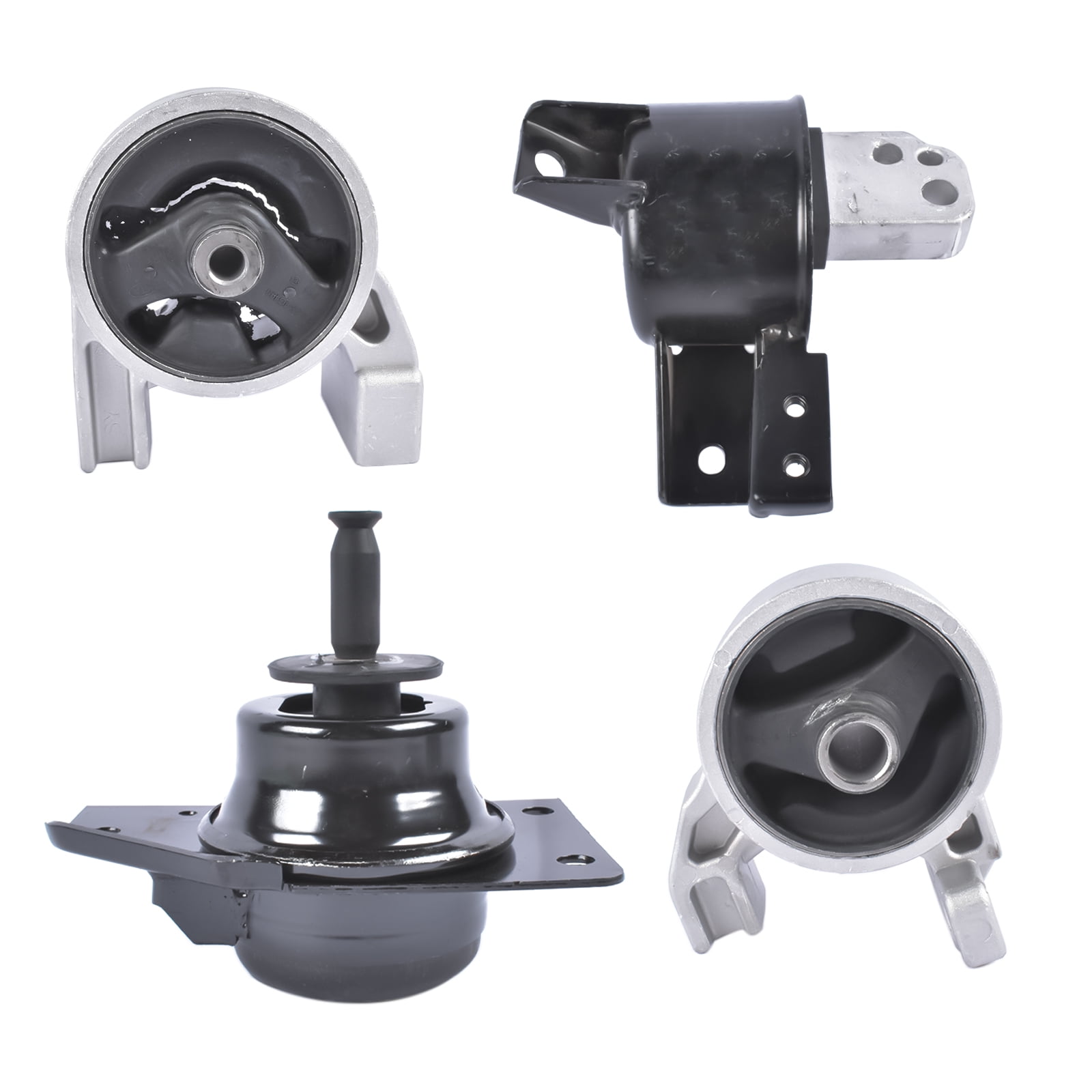 GELUOXI 4Pcs Motor Torque Strut Transmission Mount Kit for Hyundai Accent Kia Rio Rio5 Hatchback Sedan 2006-2011