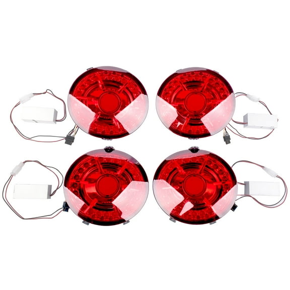 GELUOXI 4Pcs Rear 12V LED Brake Light for Chevrolet Corvette Convertible Hatchback 2005-2013 Red