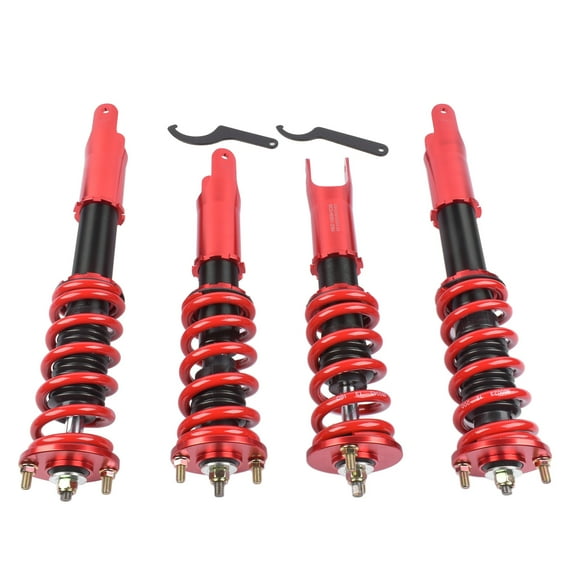 GELUOXI 4x Coilover Spring & Shock Assembly Red Front + Rear for Honda S2000 AP1/AP2 2000-2009