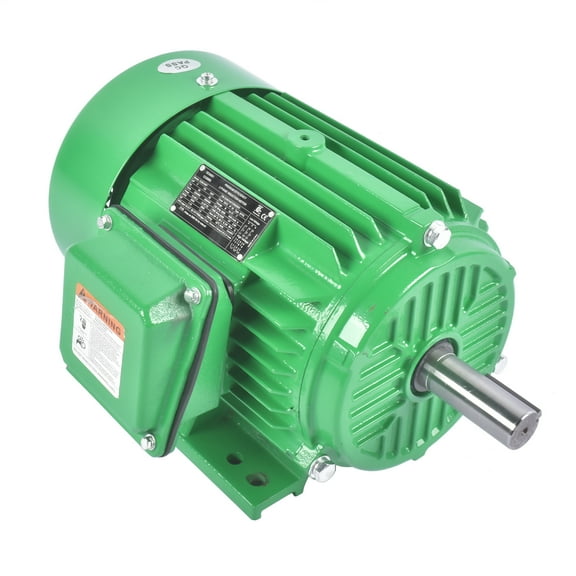 GELUOXI 5 HP 3 Phase Electric Motor 3600 RPM 184T Frame TEFC IP55 230/460 Volt Severe Duty