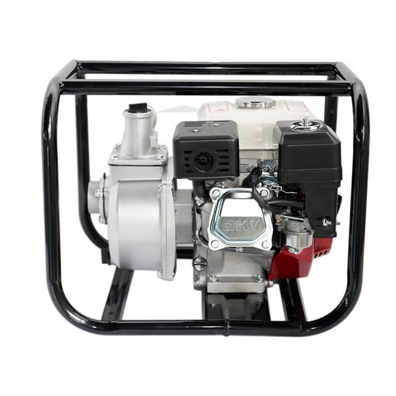 GELUOXI 6.5HP 4-Stroke 2 Inch Gas Water Pump Semi-Trash Water Pump Transfer Pump 158GPM Aluminum 1Pc