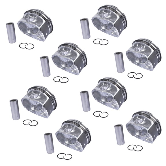 GELUOXI 8PCS Pistons & Rings Set AJ133 5.0 V8 STD for Jaguar XK XJ XF, Land Rover Range Rover LR4
