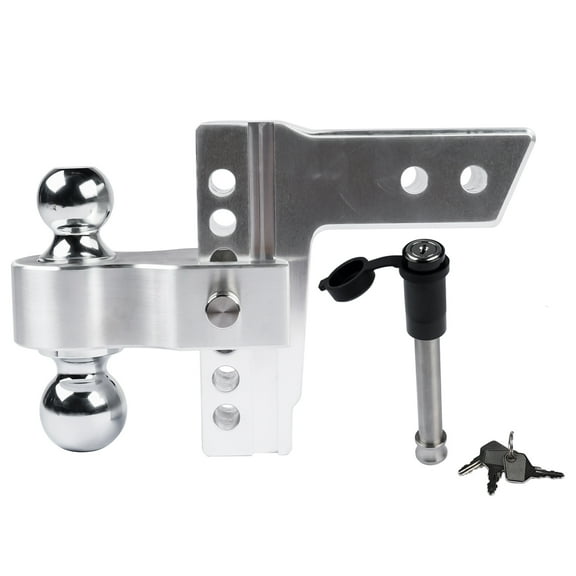 GELUOXI Adjustable Trailer Hitch Ball Mount Fits 2.5-Inch Receiver, 6-Inch Drop/Rise Drop Hitch, 18500LBS