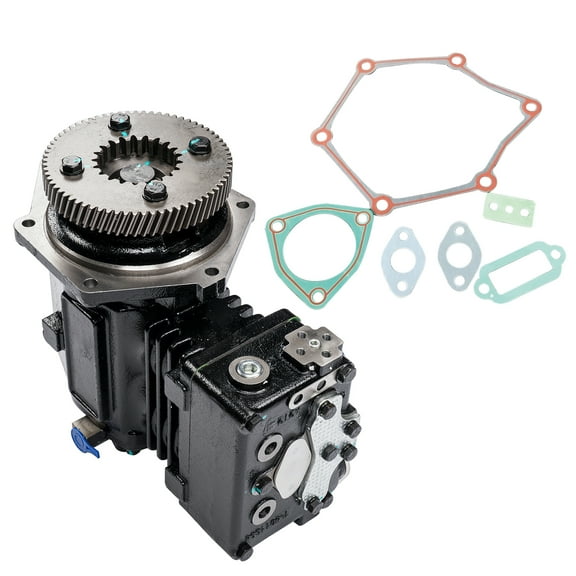 GELUOXI Air Compressor for Detroit Series 60 TU-FLO 750 Freightliner 12.7 Engine 5004188 Black 1Pc