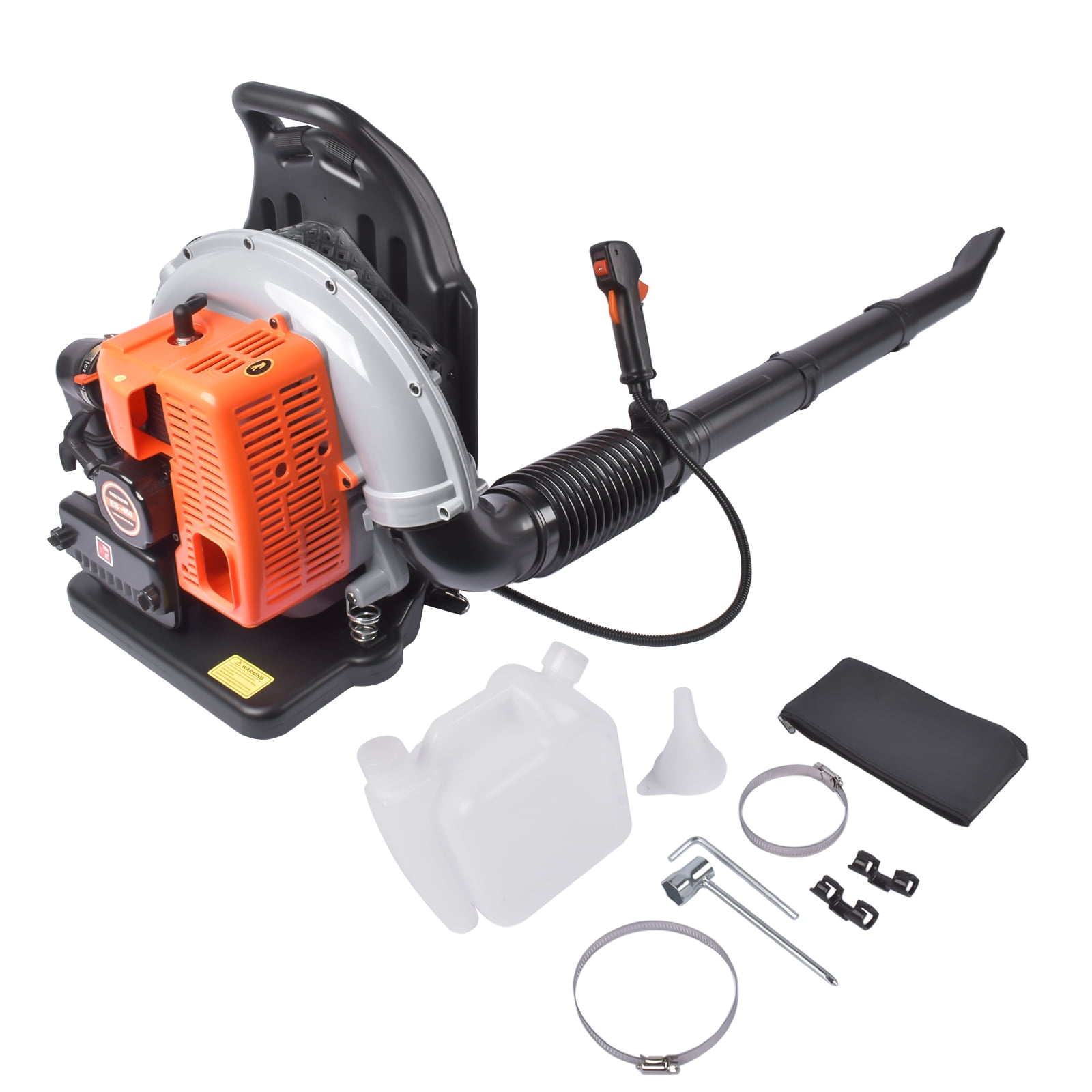 GELUOXI Backpack Gas Powered Leaf Blower 63CC 2-Stroke 665CFM Air Volume 2700W Gasoline