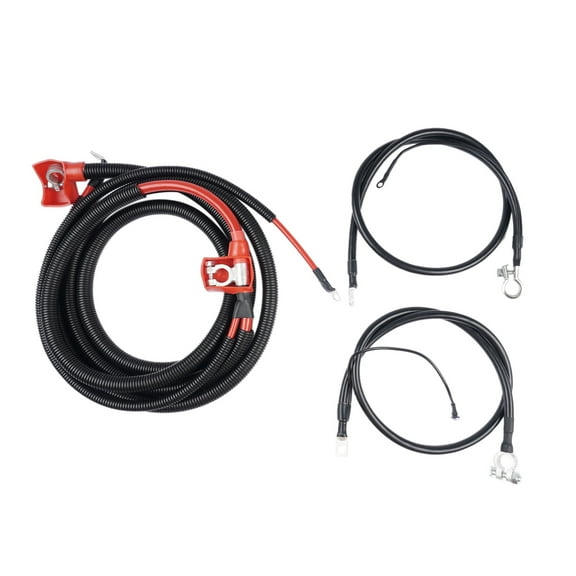 GELUOXI Battery Cable Kit Positive & Negative F2TZ14301D for Ford 7.3L Powerstroke Diesel 1994-1997