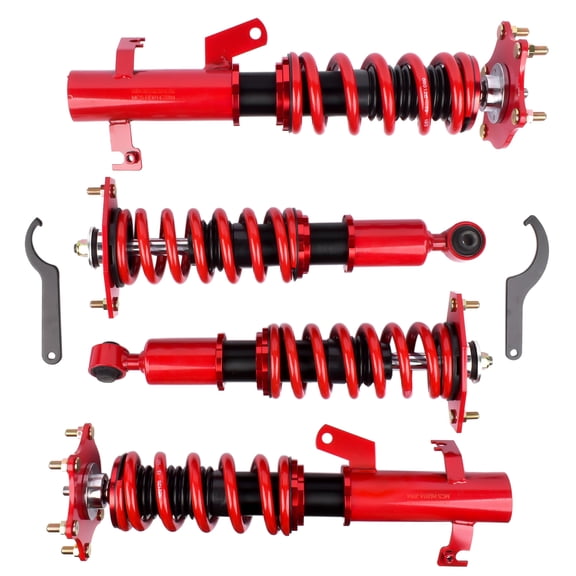 GELUOXI Coilover Spring and Shock Assembly for Honda CR-V Sport Utility 2.4L L4 2007-2011 Red 4Pcs