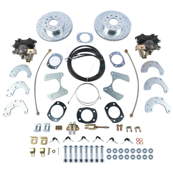 GELUOXI DBK9 Complete Rear-End Bolt-On Disc Brake Conversion Kit for Ford 8 Inch or 9 Inch Small Bearing