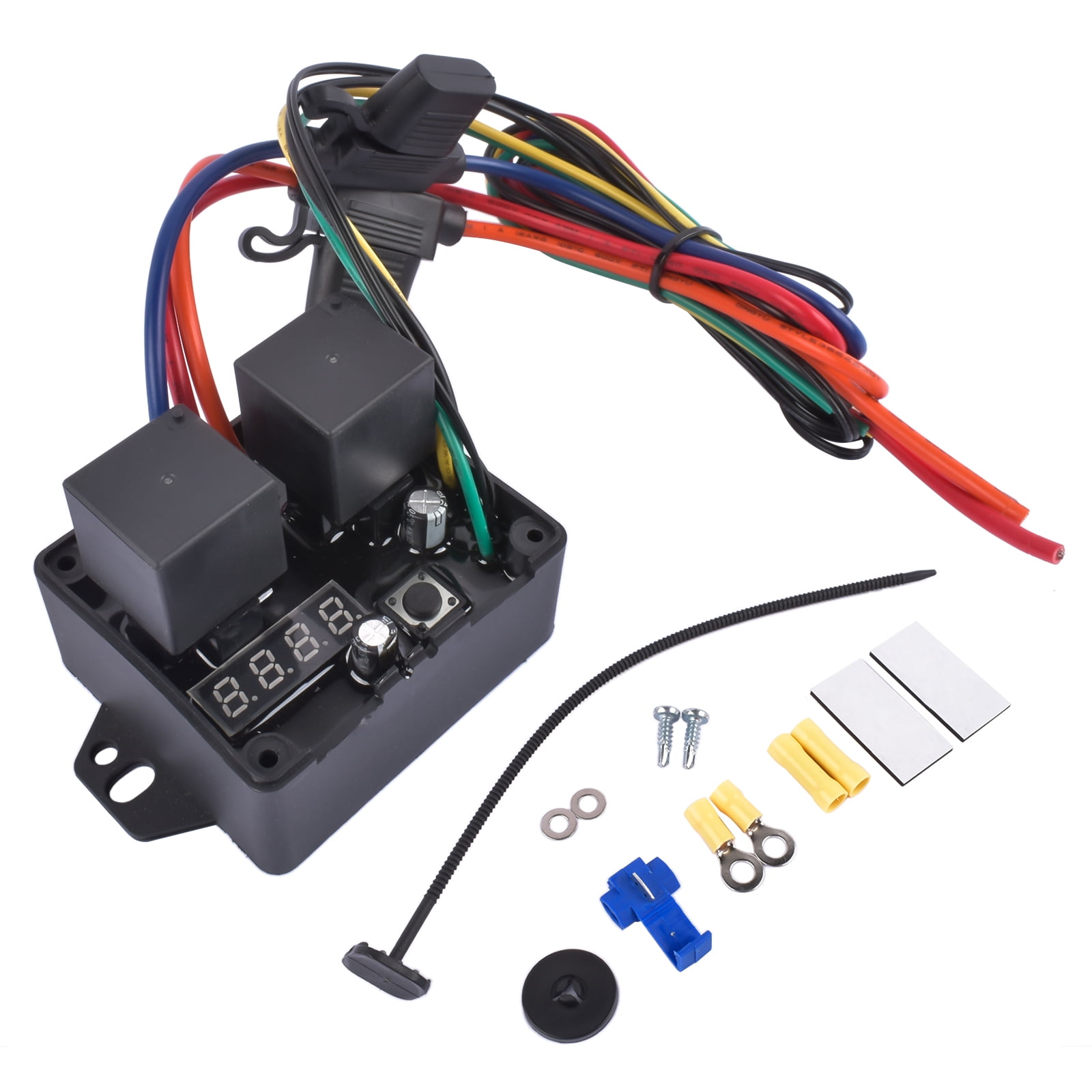GELUOXI DC-0444 Digital Radiator Fan Controller Swith 12V and 24V for ...