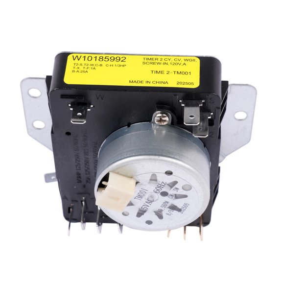 GELUOXI Dryer Timer Control for Whirlpool Maytag Crosley Dryer W10185992 (WPW10185992) 1Pc
