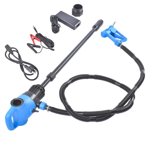 GELUOXI Electric Drum Barrel Pump 120V AC/12V DC Power 55 Gallon w/ Built-in 2-Inch Bung Adapter for DEF Diesel Water Antifreeze