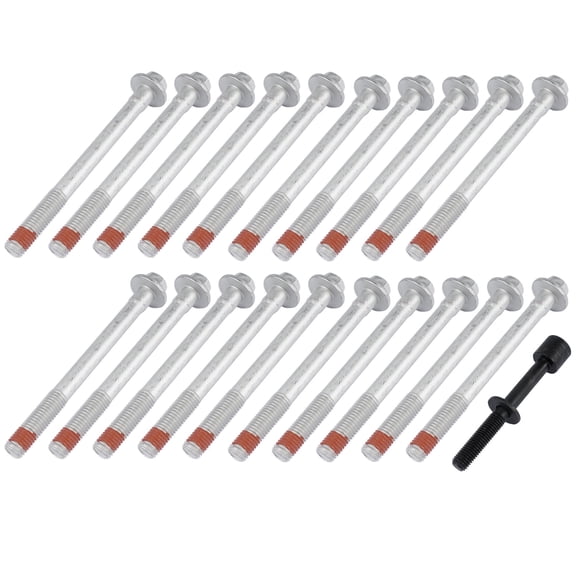 GELUOXI Engine Cylinder Head Bolt Set for Chevrolet Silverado 1500 GMC Yukon Pickup SUV 2014-2015