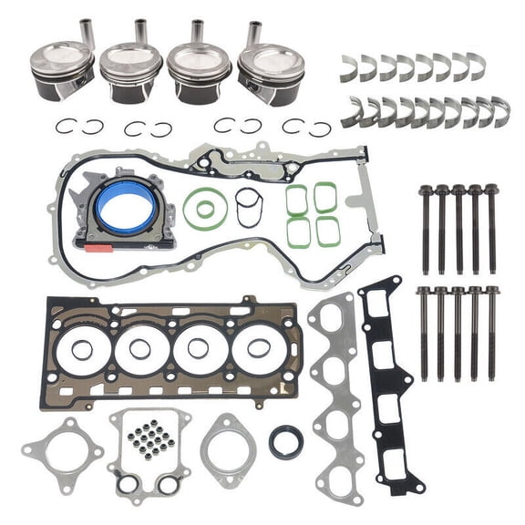 GELUOXI Engine Pistons Gasket Bearing Kit for VW Jetta Golf Audi A1 Tiguan 1.4 TSI EA111 03C107065BF