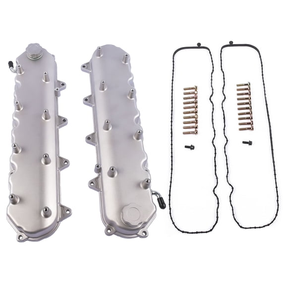 GELUOXI Engine Valve Cover for Chevy Small Block LT Gen V Engine Size: 6.2L/376 Silver 1Pc