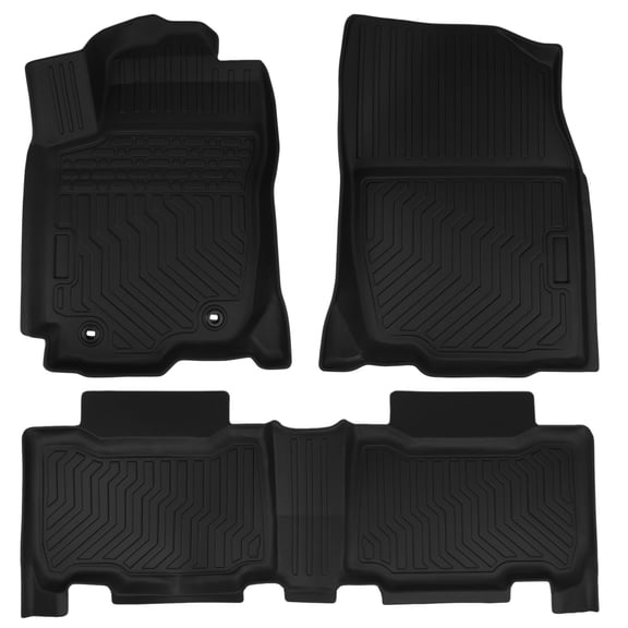 GELUOXI Floor Mats for 2013-2018 Toyota RAV4,All-Weather TPE Rubber Car Floor Mats Waterproof Odorless Anti-Slip 1st & 2nd Row