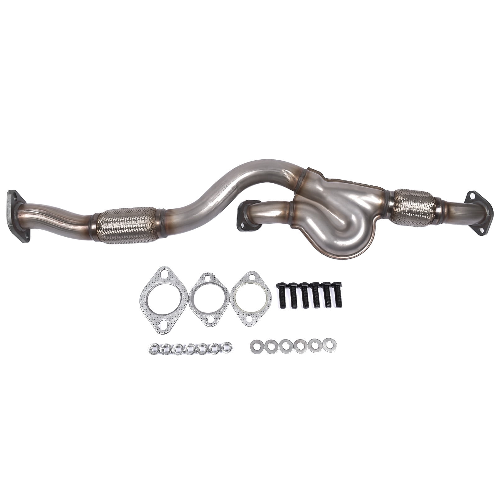 GELUOXI Front Exhaust Pipe for Hyundai Tucson Kia Sportage Sport Utility 2.7L V6 2005-2008 1Pc