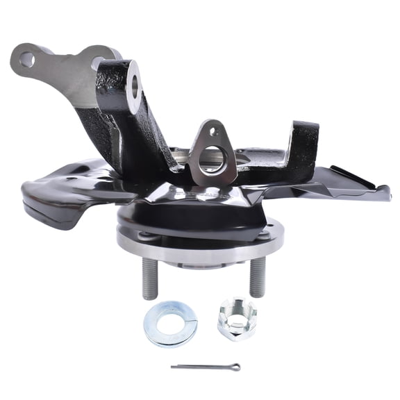 GELUOXI Front Left Steering Knuckle for Hyundai Elantra Hatchback Sedan 2.0L L4 2001-2006 Black 1Pc