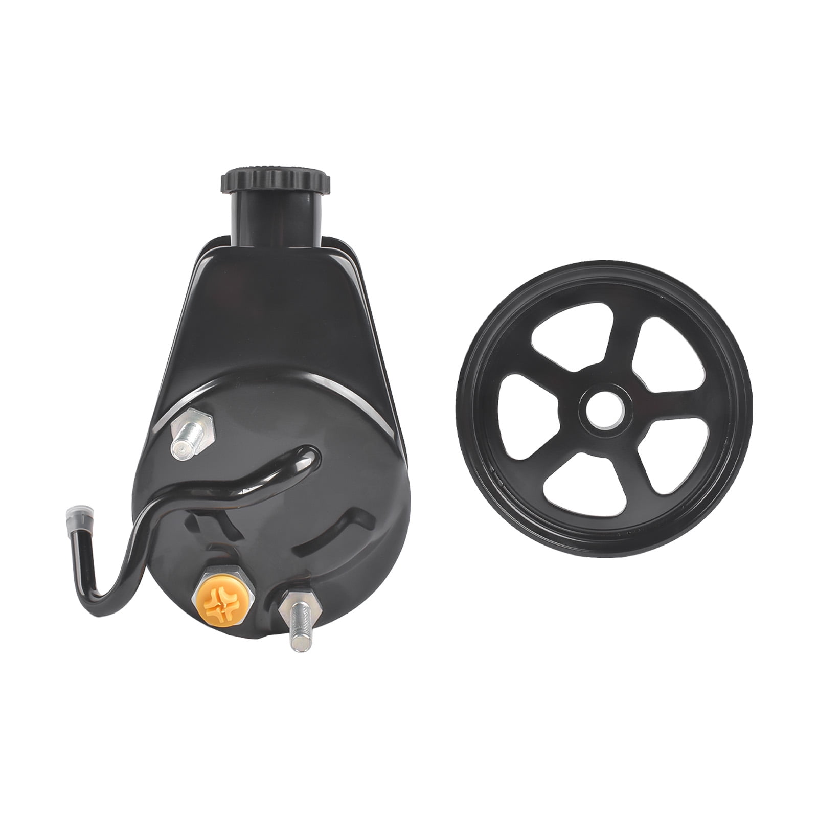 GELUOXI Front Power Steering Pump with Pulley for Chevrolet GMC K1500 K2500 Pickup SUV 1990-1995 1Pc