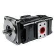 GELUOXI Hydraulic Pump Assembly Black D149283 D146608 for Case Backhoe