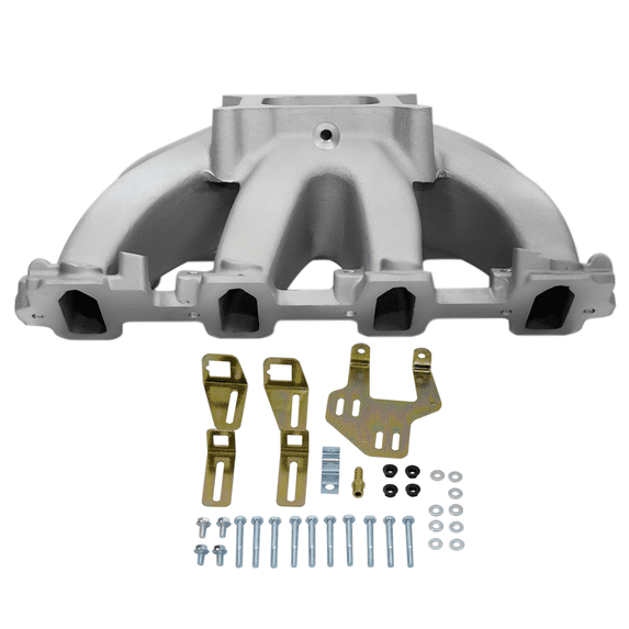 GELUOXI Intake Manifold EFI Single Plane Aluminum For Chevy GM Gen III LS LS1/LS2 RPM 3500-8500 1Pc