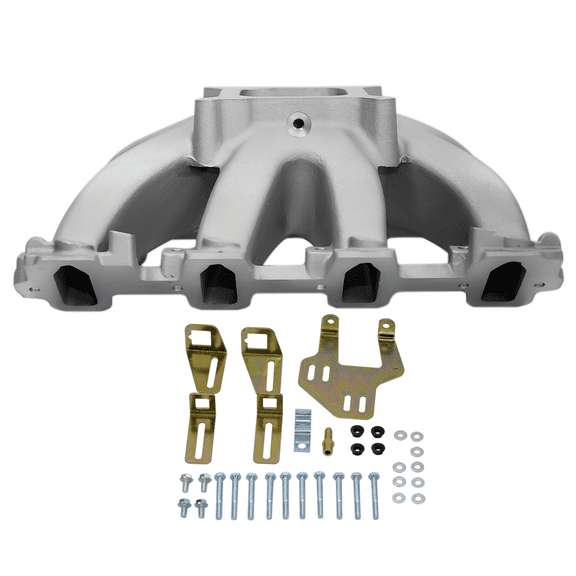 GELUOXI Intake Manifold EFI Single Plane Aluminum For Chevy GM Gen III LS LS1/LS2 RPM 3500-8500 1Pc