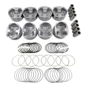 GELUOXI Pistons & Rings Set for Dodge Ram Chrysler 300 Jeep Grand Cherokee 5.7L HEMI OHV
