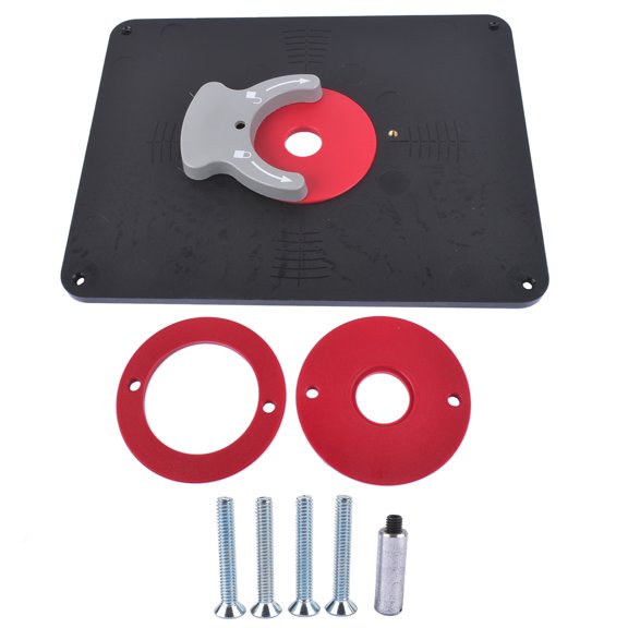 GELUOXI Precision Router Table Insert Plate w/ Level-Loc Rings -Undrilled PRS4038