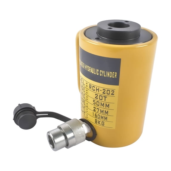 GELUOXI RCH-202 Hydraulic Cylinder Jack Single Acting 20T 10000PSI 50mm ...