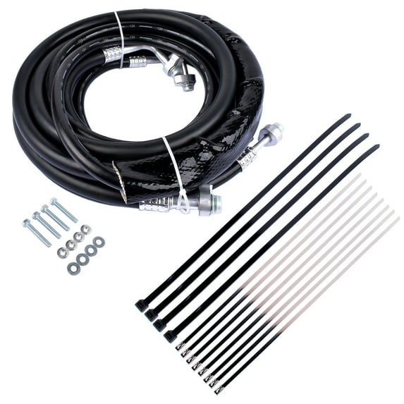 GELUOXI Rear AC Line Hoses Set for 2011-2016 Ford Explorer, 2013-2019 Ford Flex Lincoln MKT FE37190