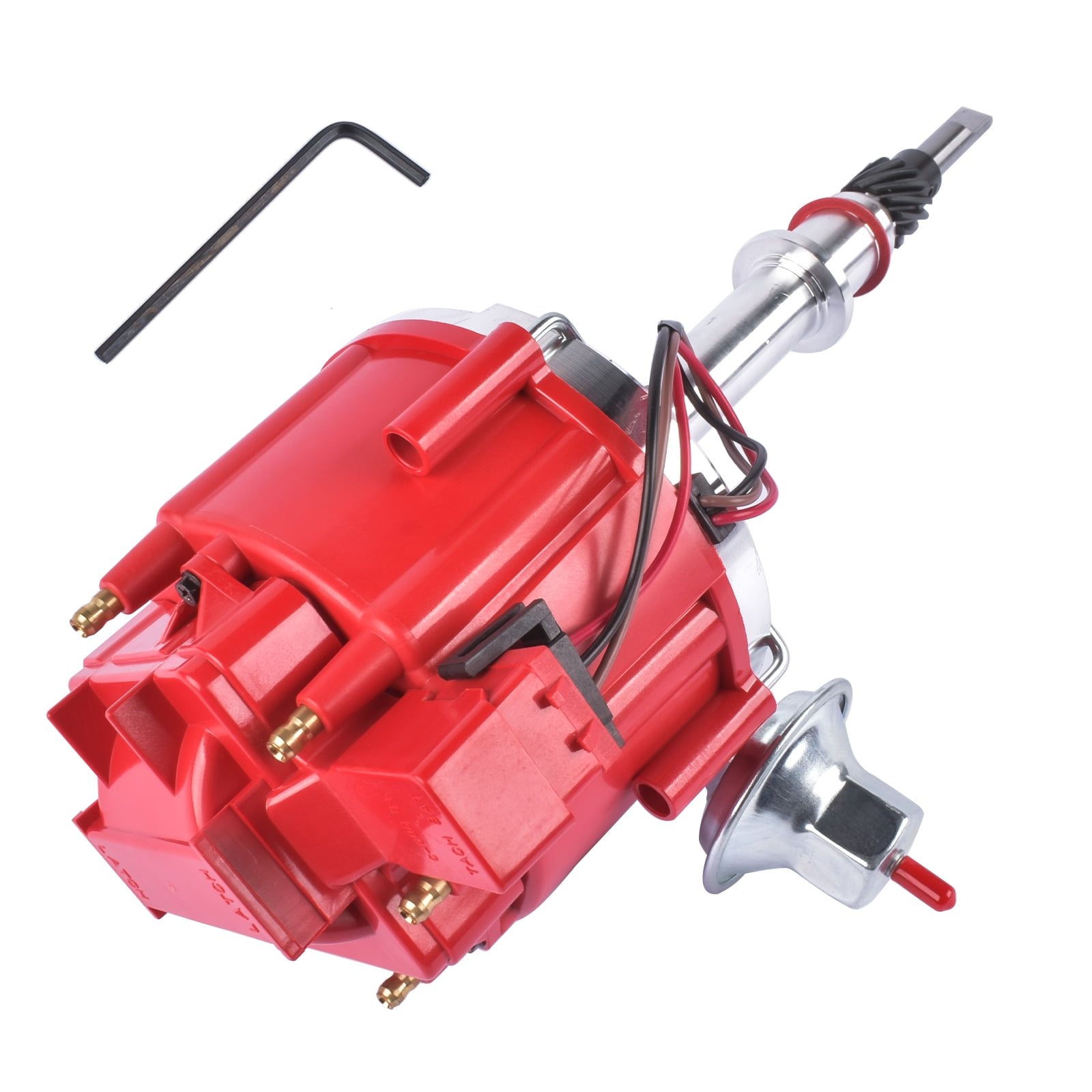 GELUOXI Red Ignition Distributor for AMC 290 304 Jeep CJ7 CJ5 6
