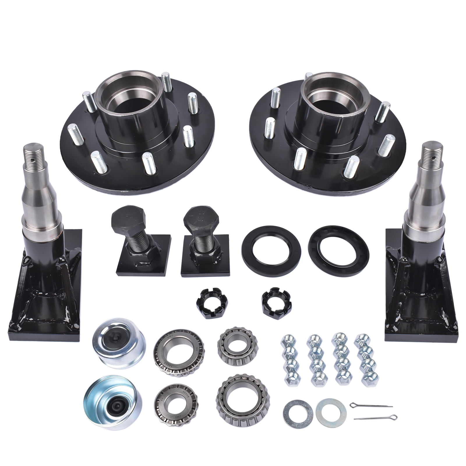 GELUOXI Shipping Container Wheels 8x 6.5 Lug Bolt-on Spindle Kit Heavy ...