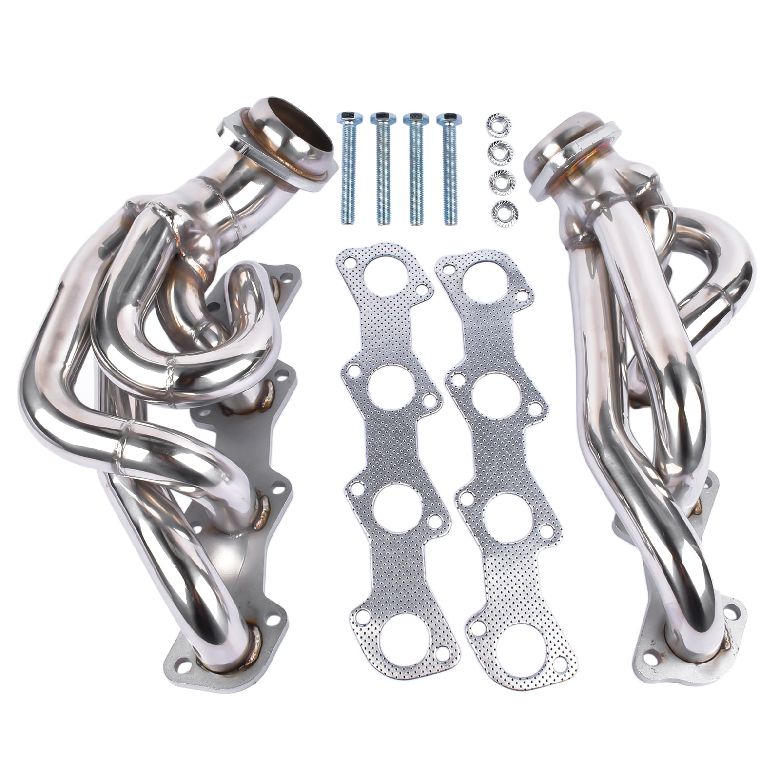 GELUOXI Shorty Exhaust Manifold Header for Ford F150 F250 Expedition 1997-2003 5.4L V8 Stainless