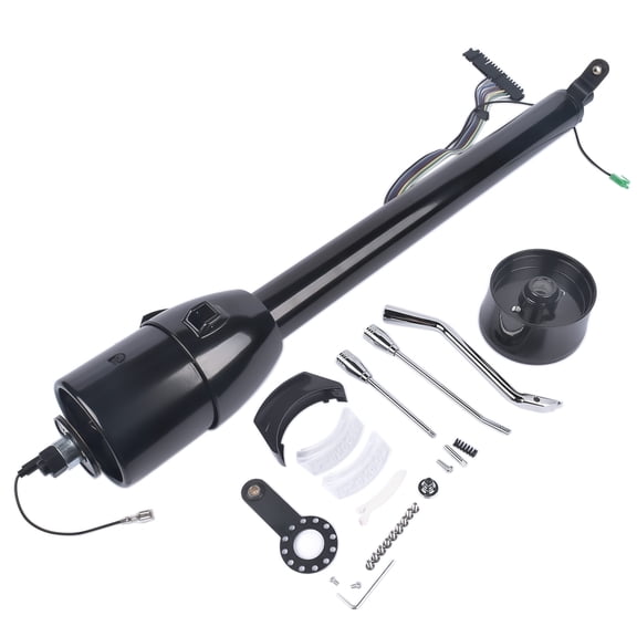 GELUOXI Stainless Steering Column Black Column Shift Automatic W/ Adapter R91002BK-30"