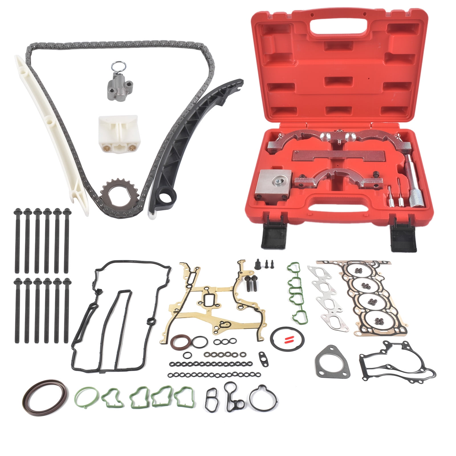 GELUOXI Timing Chain+Head Gasket+Locking Kit for Buick Encore Chevy ...