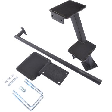 Universal 3-Step Boat Trailer Step Combo - 500lb Capacity - Fits 3"-3.5" Tongues - Black Steel