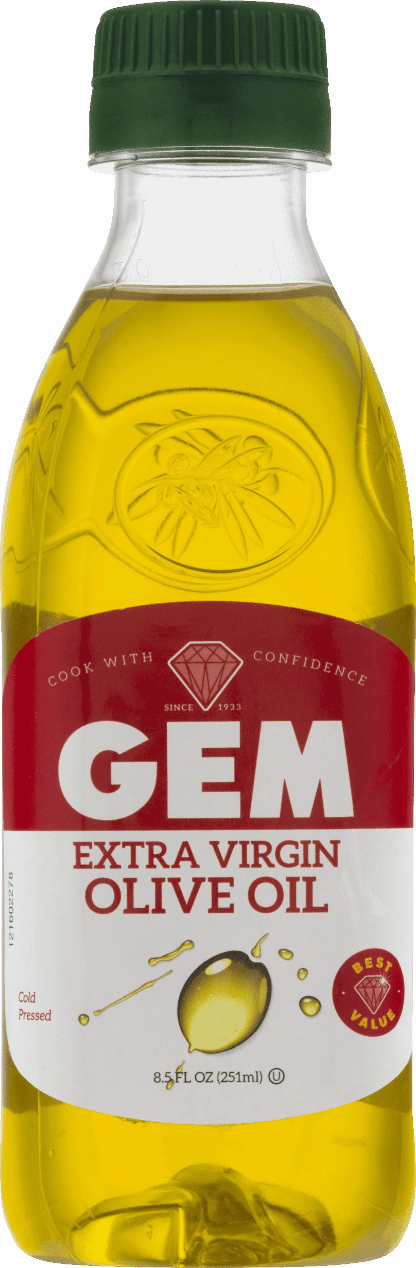 GEM Extra Virgin Olive Oil for Seasoning and Finishing, 8.5 fl oz