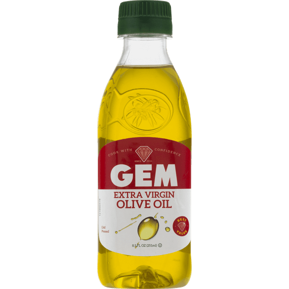 GEM Extra Virgin Olive Oil for Seasoning and Finishing, 8.5 fl oz