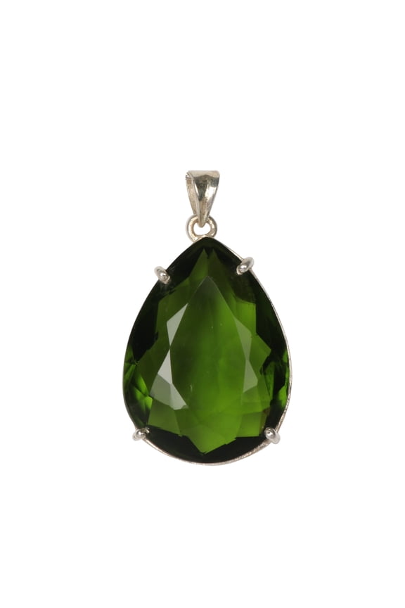 925 Sterling Silver Pear Purple Amethyst 83 Ct Pendant Necklace February Birthstone