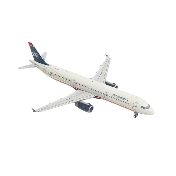Airbus A321 Commercial Aircraft "American Airlines" (N578UW) White with Blue Tail 1/400 Diecast Model by GeminiJets