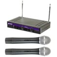 thumbnail image 1 of GEMINI VHF-2001M Dual Channel Wireless Handheld Microphone System - 100 FT Range, 1 of 5