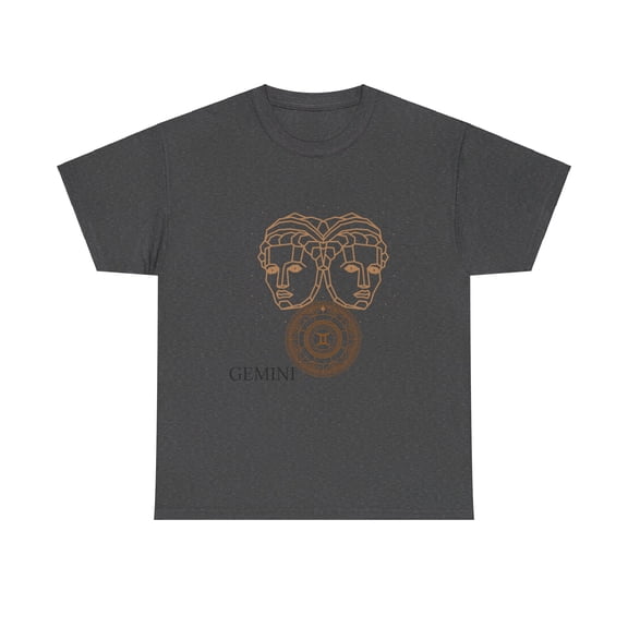 GEMINI ZODIAC Unisex Heavy Cotton Tee