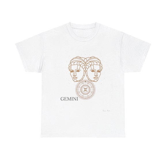 GEMINI ZODIAC Unisex Heavy Cotton Tee