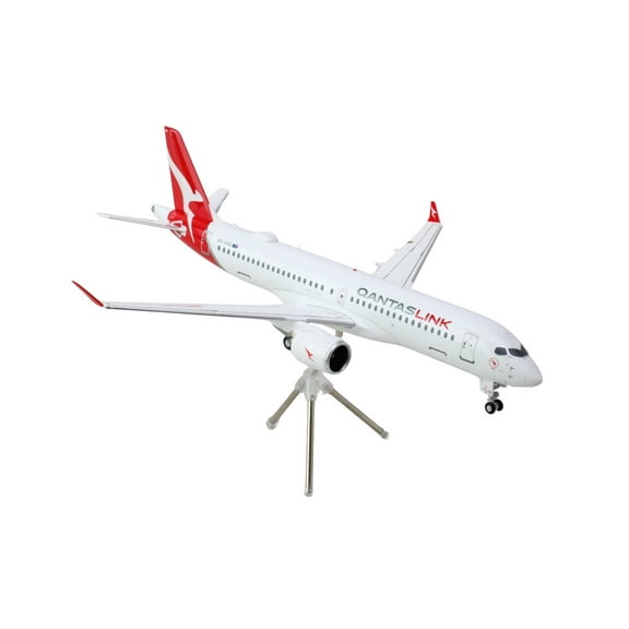 Airbus A220-300 Commercial Aircraft "QantasLink - Qantas Airways" White with Red Tail 1/200 Diecast Model Airplane by GeminiJets