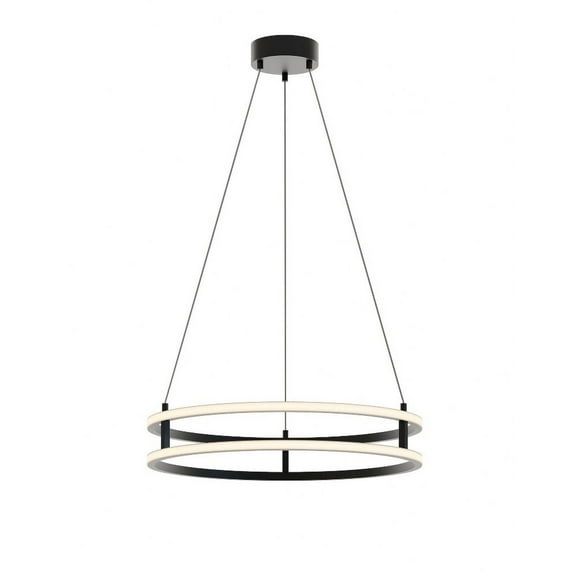 AFX  Gemini 24'' LED Pendant Black - 24"