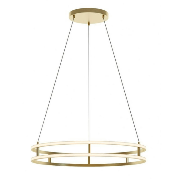 AFX  Gemini 24'' LED Pendant Gold - 32"