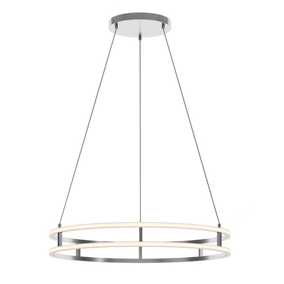 AFX  Gemini 24'' LED Pendant Painted Nickel - 32"