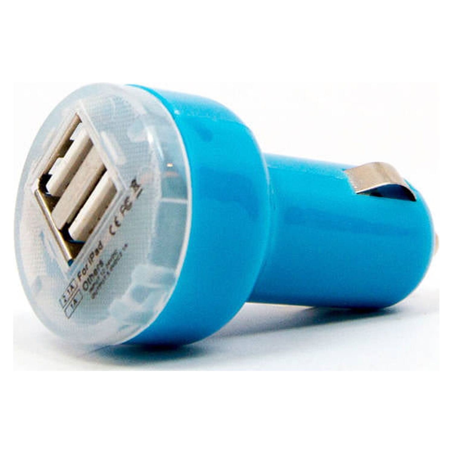 GEMS Dual USB Car Charger, Blue